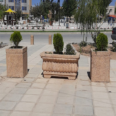 گلدان بتنی 